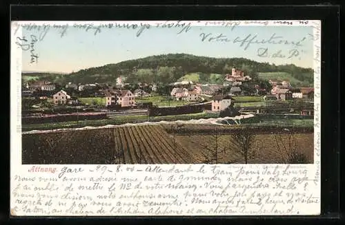 AK Attnang, Panoramablick auf den Ort