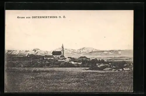 AK Ostermiething /O. Ö., Panorama
