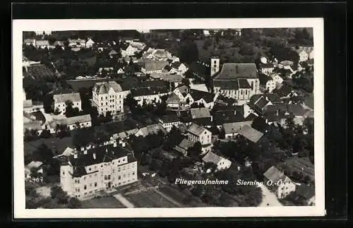 AK Sierning /O.-Ö., Ortsansicht, Fliegeraufnahme