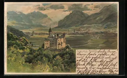Lithographie Innsbruck, Schloss Amras