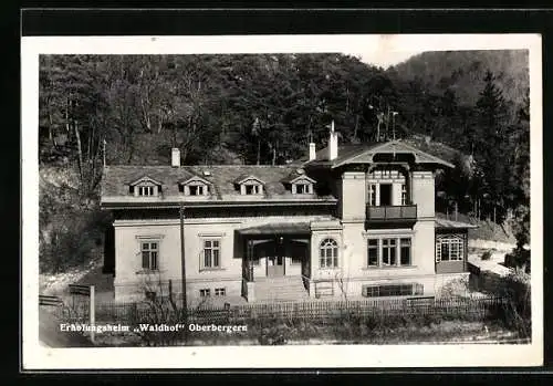 AK Oberbergern b. Krems /N.-Ö., Erholungsheim Waldhof