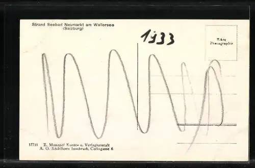 AK Neumarkt /Salzburg, Strand Seebad am Wallersee