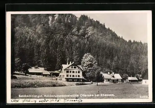 AK Ebensee /Salzkammergut, Kindersonnenheilstätte Offensee