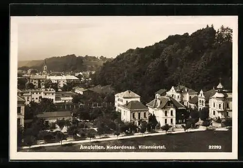 AK Amstetten, Blick ins Villenviertel