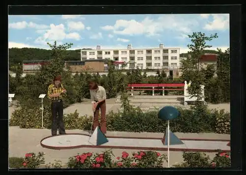 AK Künsebeck b. Halle, Minigolfplatz