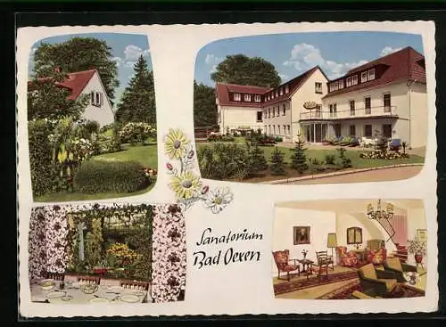 AK Eidinghausen, Hotel-Sanatorium Bad Oexen, verschiedene Ansichten