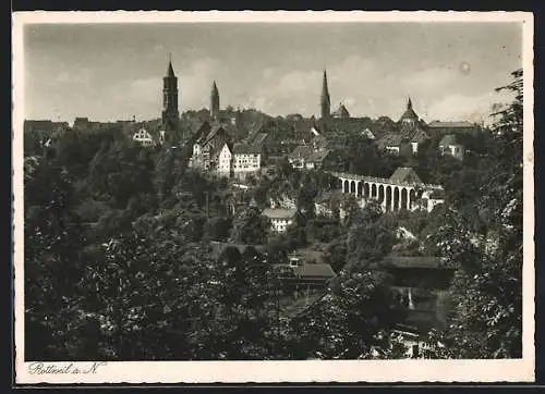 AK Rottweil a. N., Teilansicht mit Kirche