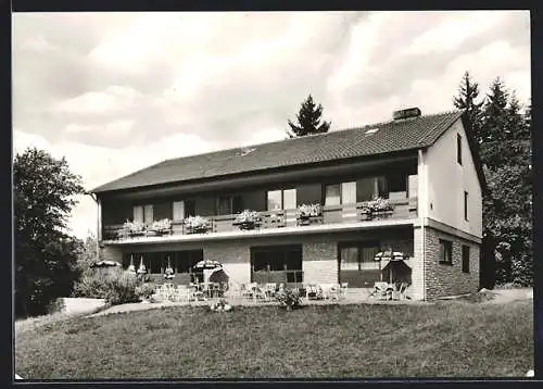 AK Irrendorf über Tuttlingen, AV-Wanderheim Rauher Stein Xaver Schorer