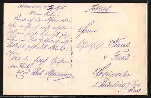 AK Appenweier, Fachwerkhaus, Strassenpartie, Ortspartie
