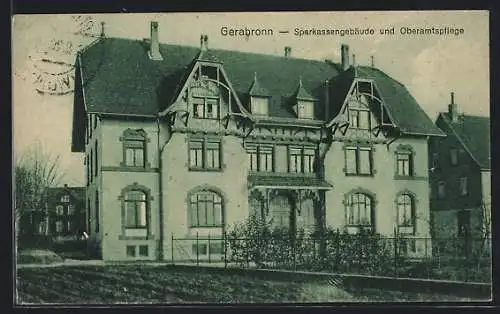 AK Gerabronn, Sparkassengebäude und Oberamtspflege