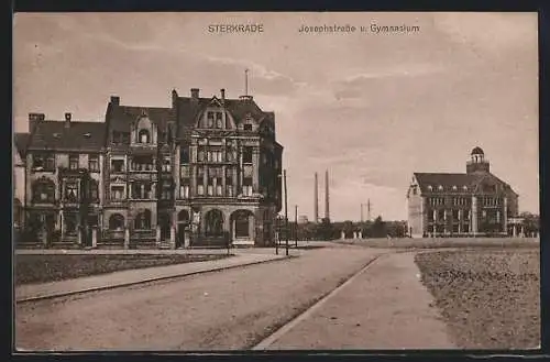 AK Sterkrade, Josephstrasse und Gymnasium