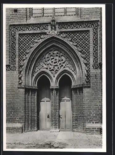 AK Tangermünde, Pfarrkirche St. Stephan, Portal