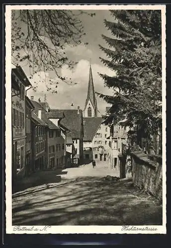 AK Rottweil a. N., Partie in der Hochturmstrasse