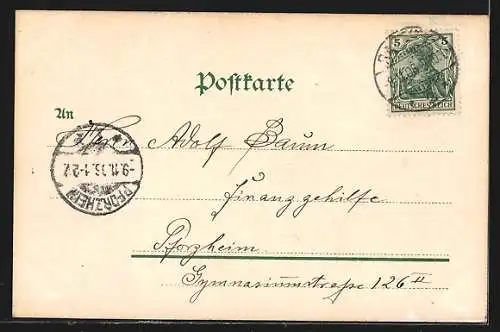 AK Karlsruhe, Festhalle und Vierordtsbad