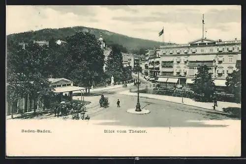 AK Baden-Baden, Blick vom Theater