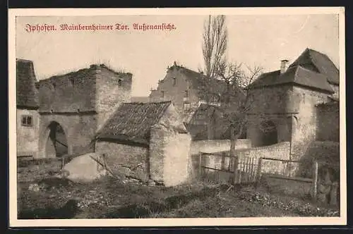 AK Iphofen, Gebäude am Mainbernheimer Tor