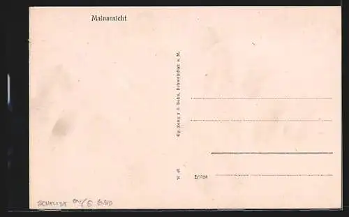 AK Schweinfurt a. M., Mainansicht