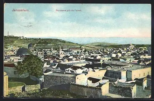 AK Jerusalem, Panorama pris de l`ouest