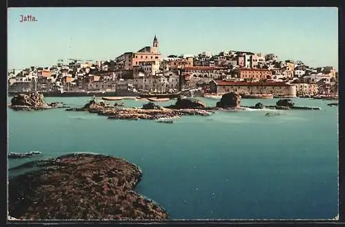 AK Jaffa, Ortsansicht vom Wasser aus