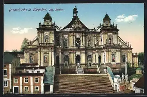 AK Albendorf, Blick auf die Gnadenkirche
