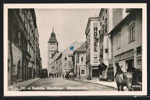 AK Enns /Oberdonau, Hotel in der Wienerstrasse