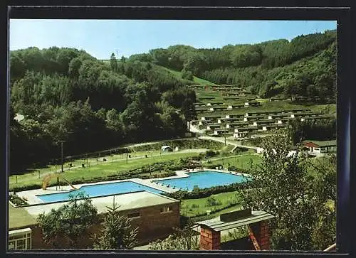 AK Waxweiler /Südeifel, Blick auf das Freibad