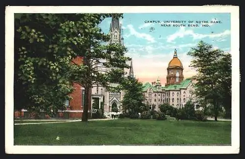 AK Notre Dame, IN, University Campus near South Bend