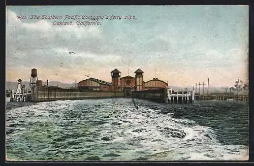 AK Oakland, CA, The Southern Pacific Company`s ferry slips
