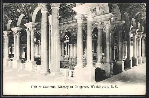AK Washington D.C., Hall of Columns, Library of Congress