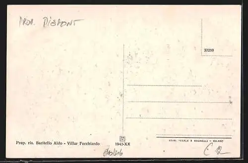 AK Villar Focchiardo, Via Roma e Piazza Augusto Abegg