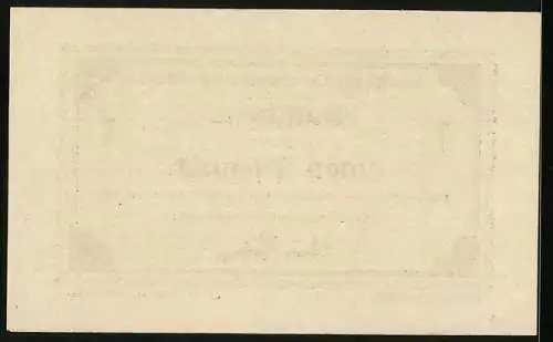 Notgeld Ettal 1917, 1 Pfennig, Signatur der Klostergutsverwaltung, Gutschein