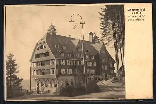 AK Wildbad / Schwarzwald, Sommerberg-Hotel