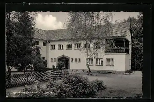 AK Müden a. d. Oertze, Blick auf die Jugendherberge