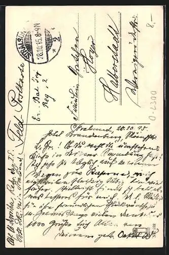 AK Stralsund, Strassenpartie mit Jakobikirche