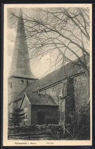 AK Hollenstedt i. Hann., Blick auf die Kirche