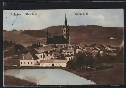 AK Rohrbach /Ob.-Oest., Totalansicht mit Kirche