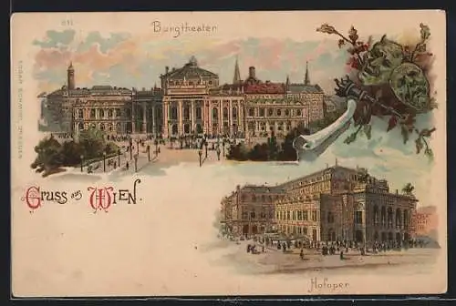 Lithographie Wien I, Burgtheater