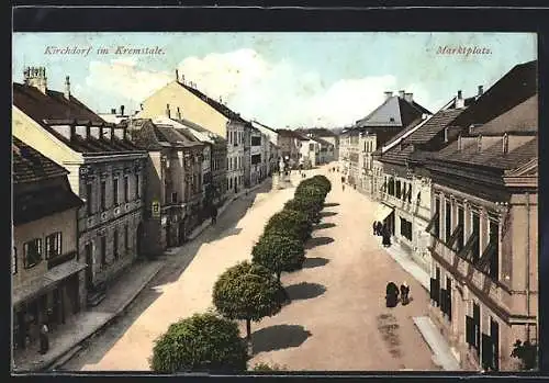 AK Kirchdorf im Kremstale, Blick auf den Marktplatz