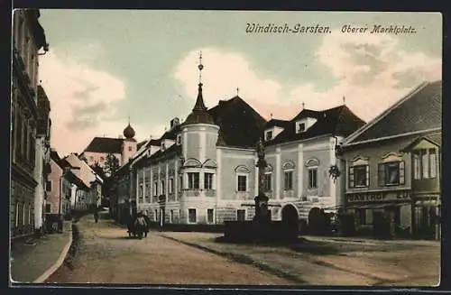 AK Windisch-Garsten, Gasthaus am Oberen Marktplatz