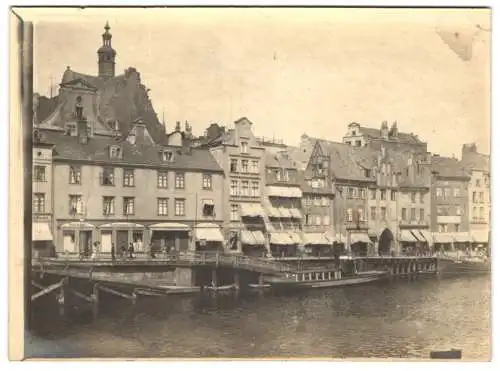 Fotografie unbekannter Fotograf, Ansicht Danzig, Hafenpromenade am Restaurant Wedekind