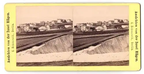 Stereo-Fotografie C. Eckenrath, Berlin, Ansicht Sassnitz / Rügen, Panorama von Osten