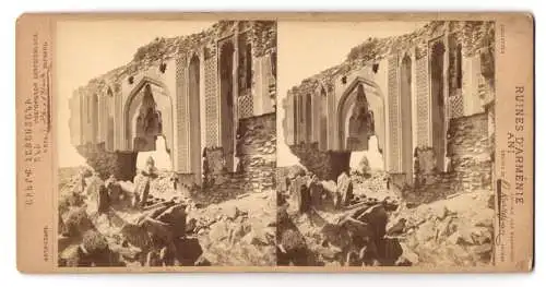 15 Stereo-Fotografien O. Kurkdjian, Eriwan, Ansicht Ani, Ruinen und Trümmer der ehemaligen Haupstadt Armeniens