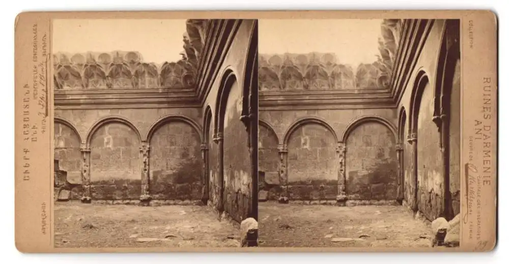 15 Stereo-Fotografien O. Kurkdjian, Eriwan, Ansicht Ani, Ruinen und Trümmer der ehemaligen Haupstadt Armeniens 11