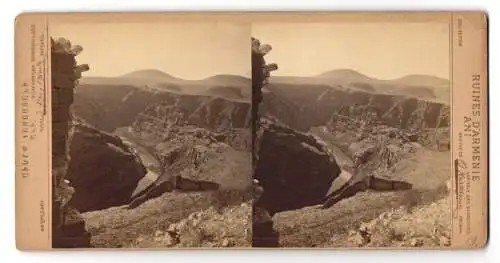 15 Stereo-Fotografien O. Kurkdjian, Eriwan, Ansicht Ani, Ruinen und Trümmer der ehemaligen Haupstadt Armeniens