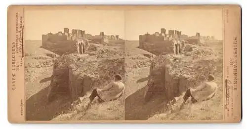 15 Stereo-Fotografien O. Kurkdjian, Eriwan, Ansicht Ani, Ruinen und Trümmer der ehemaligen Haupstadt Armeniens