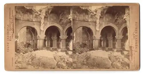 15 Stereo-Fotografien O. Kurkdjian, Eriwan, Ansicht Ani, Ruinen und Trümmer der ehemaligen Haupstadt Armeniens