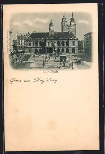 AK Magdeburg, Alte Markt, Kirche