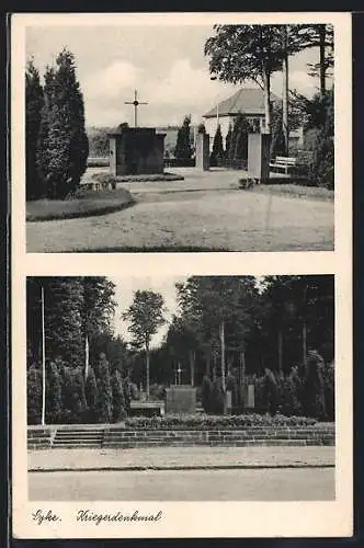 AK Syke, Kriegerdenkmal mit Anlagen