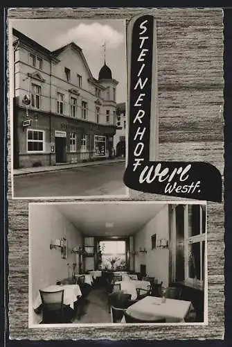 AK Werl /Westf., Gasthaus Steinerhof, Bes. Franz Lohagen, Steinerstrasse 7