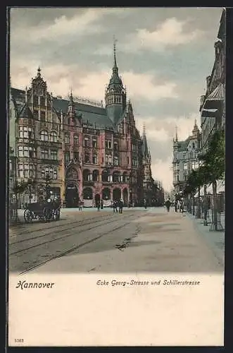 AK Hannover, Ecke Georg-Strasse und Schillerstrasse